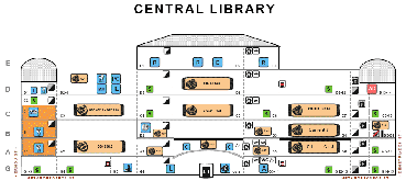 Central Library building elevation drawing