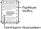 Δείγμα οθόνης - Περιθώρια σελίδας